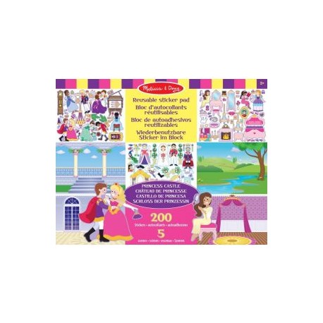 Sticker Pad Princess Castle Melissa & Doug-JuguetsCosmicos-Edades