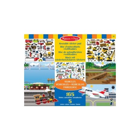 Sticker Pad Vehicles Melissa & Doug-JuguetsCosmicos-Edades