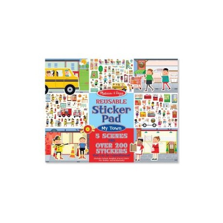 Sticker Pad My Town Melissa & Doug-JuguetsCosmicos-2 - 5 años