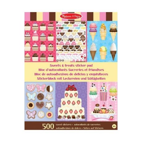 Sticker Pad Sweets & Treats Melissa & Doug-JuguetsCosmicos-Marcas