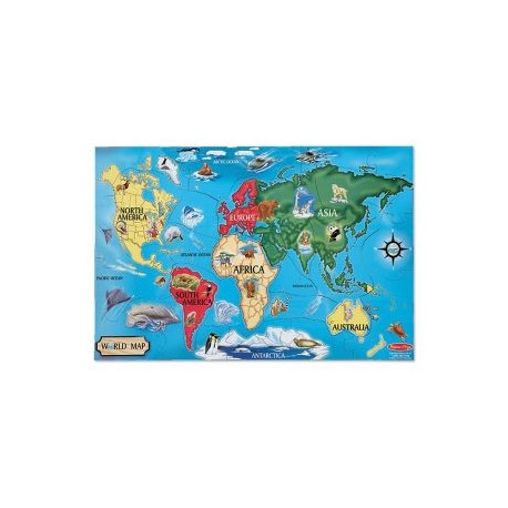 Rompecabezas Mapa del Mundo Melissa & Doug-JuguetsCosmicos-Melissa & Doug