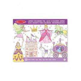 Jumbo Coloring Pad Princesas Melissa & Doug-JuguetsCosmicos-Niños